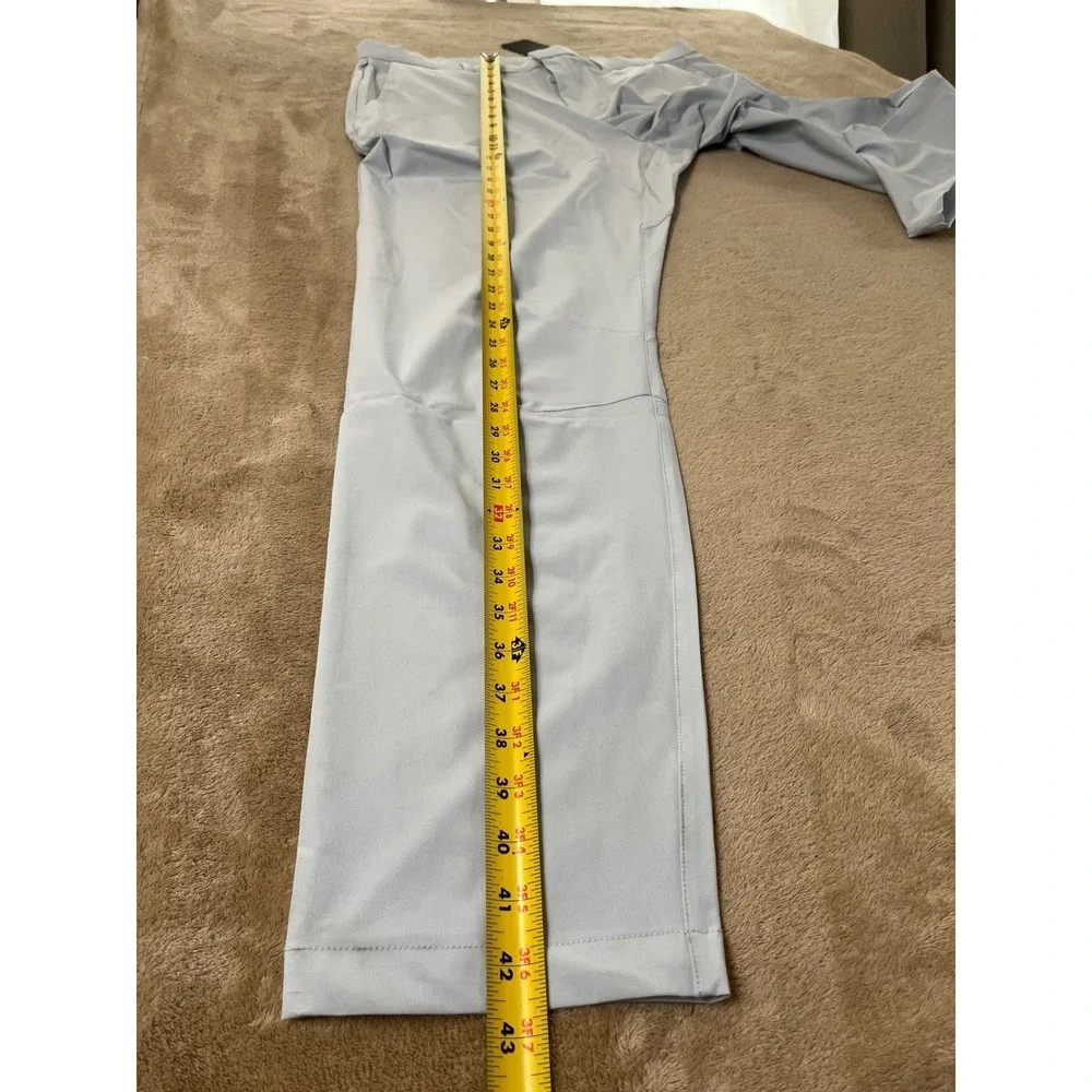 Fabletics Only Pant Men's 35x34 Light Blue Performance Golf Chino Stretch NEW